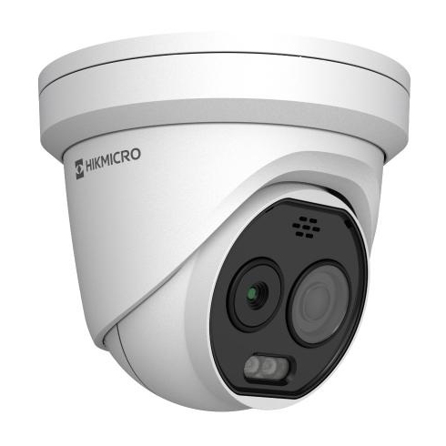 Cámara turret Domo IP biespectro 5MP térmica 2.1mm 256×192 y óptica 2.2mm 2688×1944 Guanlan