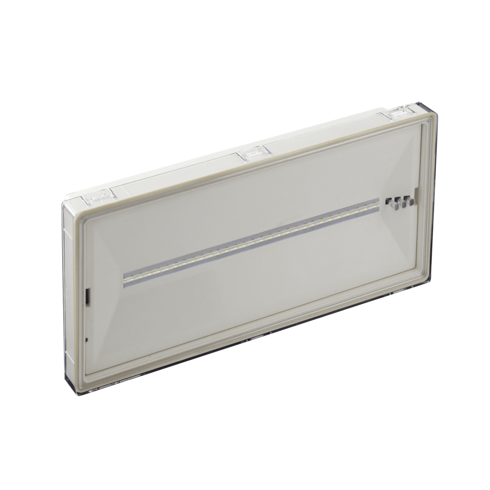 Luminarias de emergencia LED blanco. 15 leds blancos 38-100 lumens 3h