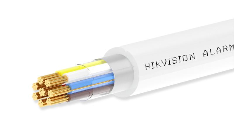 2+6-Core Shielded LSZH Alarm Cable DS-1AC2C6APL1 White 100m