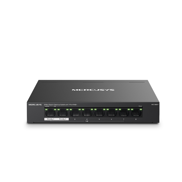 Switch sobremesa Gigabit 8 puertos 7 puertos PoE+