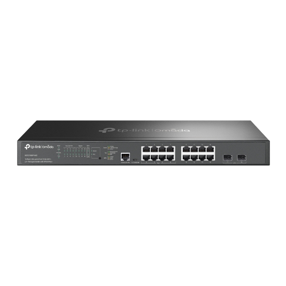 Switch Omada L2+ de 16 puertos a 2.5G y 2 SFP+ a 10G, con 8 PoE+