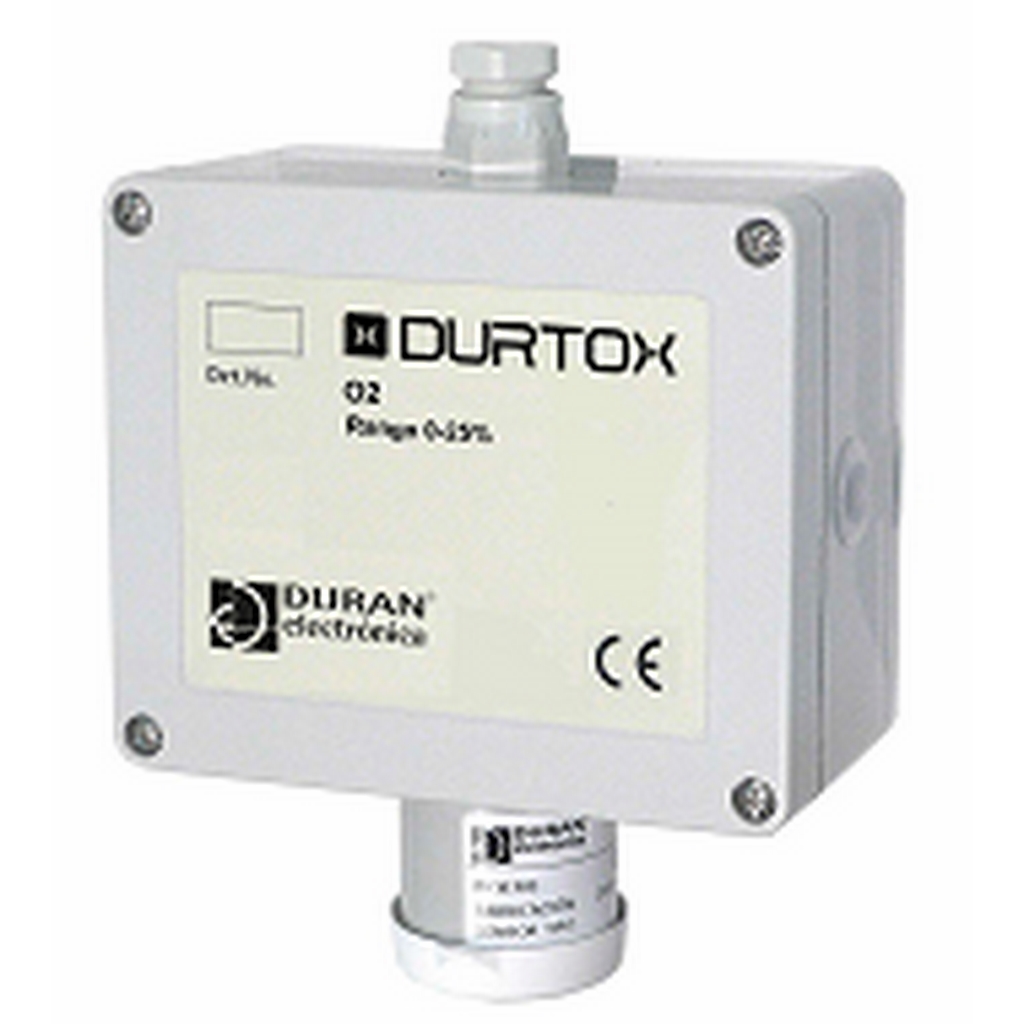 Detector fijo Oxígeno (O2). DURTOX RS485 IP65 Rango 0-25%