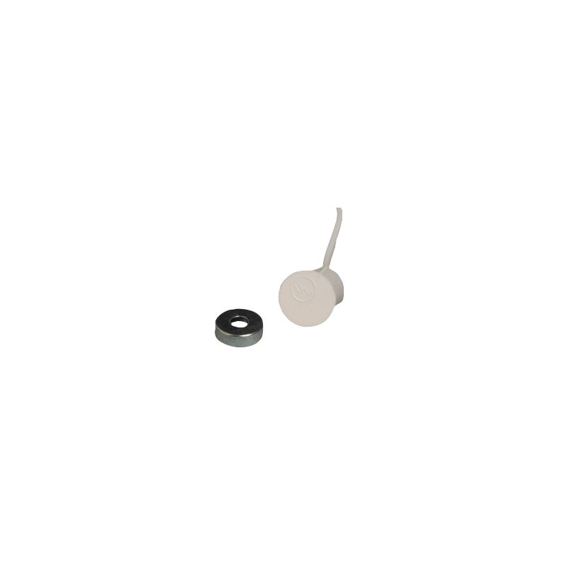 White Miniature Contact with Thin Magnet (9.5 mm), pack of 10
