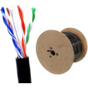 [BSC01419] 305m Drum (Box) of UTP CAT5e cable with cover suitable for outdoor use.