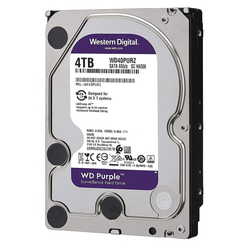 [WD44PURZ] 4 TB Hard Disk (4048Gb). Western Digital Purple