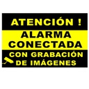 [BSC01366] Alarm Connected PVC Plastic Plate Indoor / Outdoor