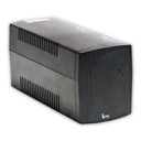 [TM-LI-1k2-PC-2x7] UPS 1200 VA. 3 Plug Voltage Regulator, voice / data protection, Software, USB, Auto recovery