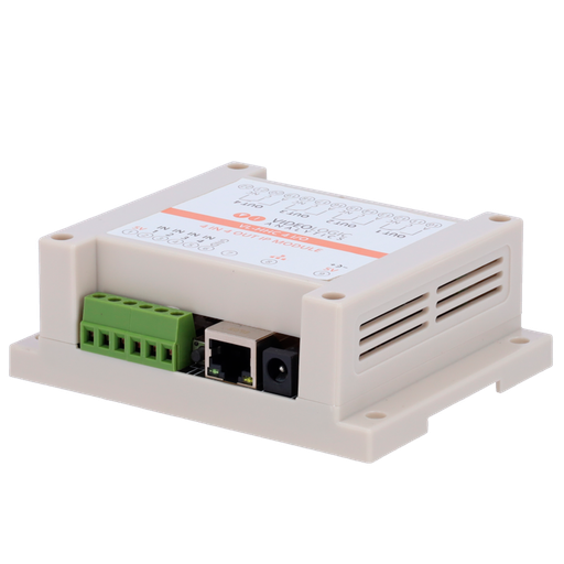 [ VLA-IO4-4R] Módulo de relés IP Videologic  4 entradas digitales + 4 salidas Relé. Incluye alimentador 5V