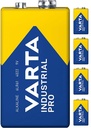 [1604 9V] Pila 9V de gran potencia, duración y fiabilidad Varta industrial Pro