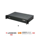 [VLRXP5-VCA06] Système d'analyse vidéo compatible HD pour 6 voies d'analyse. Comprend un serveur rackable avec un module de relais intégré.