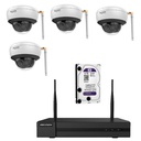 [KIT DOMO IP WIFI] Kit de 4 Caméras Dômes IP WIFI + NVR + 1HDD 1Tb