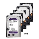 [PACK_10_WD64PURZ         ] Pack of 10 6 Tb hard disk ( 6144 Gb ) Western Digital
