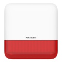 [DS-PS1-E-WE (Red Indicator)] Sirena inalámbrica de exterior compatible 868 Mhz Hikvision AXPRO Indicador Rojo