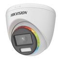 [DS-2CE72DF8T-F(2.8mm)] Cámara Domo 4en1 2MP 2.8 mm ColorVu 24/7 WDR130 Luz blanca 40m IP68 Solid Light Alarm Hikvision