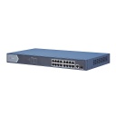 [DS-3E0518P-E] Switch PoE no administrado Gigabit 16 puertos 1 RJ45 1 fibra óptica SFP Hikvision