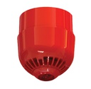 [ASC2367] Sirena óptico-acústica analógica interior con flash rojo. Roja Techo Base perfil alto Aritech
