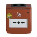 [DM2010E] Pulsador manual alarma direccionable exterior IP67 centrales analógicas de Aritech