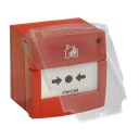 [FC-200-002] Pulsador manual alarma analógico vía radio reseteable Centrales analógicas Fusion Rojo LED estado Llave de prueba Aritech 