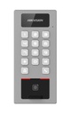 [DS-K1T502DBFWX] Terminal 2en1 Autónomo Exterior APP Hik-Connect. Control Acceso  tarjeta/teclado/huella y Portero audio. Hikvision