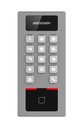 [DS-K1T502DBWX] Terminal 2en1 Autónomo Exterior APP Hik-Connect. Control Acceso tarjeta/teclado Audioportero. Hikvision