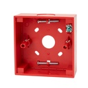 [N-MC-BB-R] Caja trasera - Zócalo base para montaje de pulsador manual inteligente,. Rojo