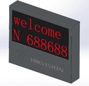 [DS-TVL224-4-5Y(2 Rows)(O-STD)] 2 Lines 2 Colors 8 Characters Dark Gray Outdoor Input and Output LED Display