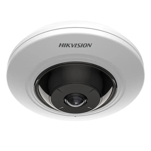 [DS-2CD2955G0-ISU(1.05mm)] Cámara Fisheye 180° IP 5MP WDR120 E/S Audio Alarma IR8