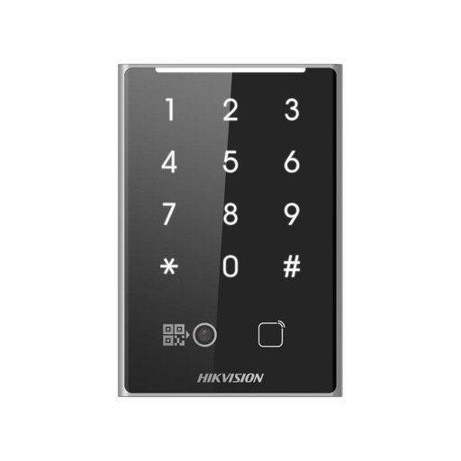 [DS-K1109DKB-QR] Lector de Tarjetas - Códigos QR - Teclado Contraseña Comunicación RS485 Wiegand