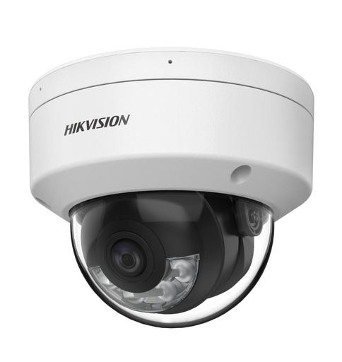 [DS-2CE50DF3T-VPLSE(2.8mm)] Cámara Domo 2MP POC 2.8mm ColorVu 24/7 Smart Hybrid Light IR y luz blanca 40m
