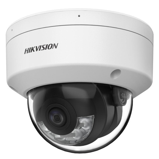 [DS-2CE50DF3T-VPLSE(2.8mm)] Cámara Domo 2MP POC 2.8mm ColorVu 24/7 Smart Hybrid Light IR y luz blanca 40m