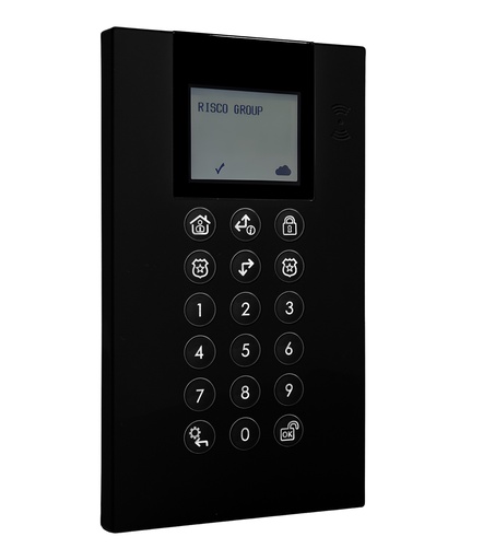 [RW432KPP8B2A] Teclado Panda inalámbrico bidireccional de Grado 2 para LightSYS+/Air con lector de proximidad 13,56MHz para sistemas 868MHz, color negro