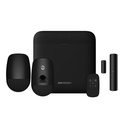 [AXPRO-64-CAM-PIR-M-R-BLACK] Kit AXPRO 868MHz 64 zonas Hikvision Panel + PIRCAM + PIR + Mando + Contacto (Color Negro)