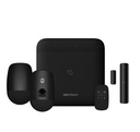 [AXPRO-96-CAM-PIR-M-R-BLACK] Kit AXPRO 868MHz 96 zonas Hikvision Panel + PIRCAM + PIR + Mando + Contacto (Color Negro)