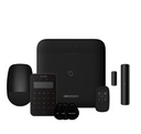 [AXPRO-96-PIR-M-K-R-BLACK] Kit AXPRO 868MHz 96 zonas Hikvision Panel + PIR + Mando + Teclado + Contacto (Color Negro)