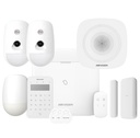 [AXPRO-96-2CAM-PIR-M-K-S-R] Kit AXPRO 868MHz 96 zonas Hikvision Panel + 2 PIRCAM + PIR + Mando + Teclado + Contacto + Sirena