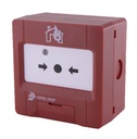 [JBE-2100] Pulsador manual analógico Rearmable - Base incluida - Superficie