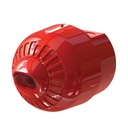 [FAW355] Sirena con flash Piloto estroboscópico convencional a 24Vcc para pared. Rojo con lente rojo. IP65. Base alta para tubo vista.