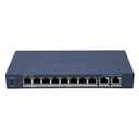 [DS-3E1310HP-EI(B)] Switch inteligente Administrado 8 puertos 100Mbps PoE + 2 puertos RJ45 Gigabit Hi-Poe