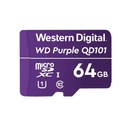 [WDD064G1P0C] Tarjeta de memoria Hikvision Purple Micro SD de 64G
