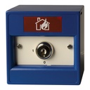 [DM700KB-N] Manual Call Point Blue, 2-Position Keyswitch, Surface Mount